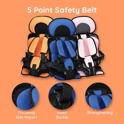 Car Seat Cushion for Kids 0 to 12 Years with 5 Point Safety Strap – image 14