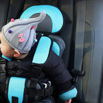 Tuzwa Kids Car Seat Booster Cushion – Lightweight Adjustable Height Travel Seat Pad with Soft Breathable Comfort for Children
