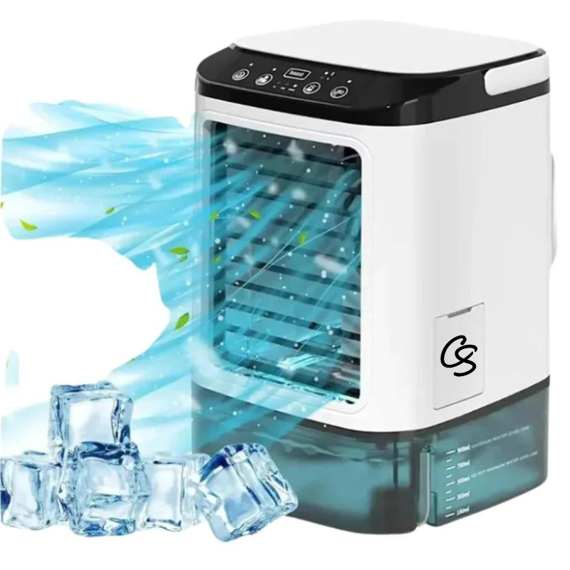 Chill Breeze | Air Cooler with Built-in Ice Tray & 3 Fan Speeds | Portable Cooling Solution for Home and Travel 0
