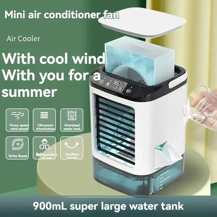 Chill Breeze | Air Cooler with Built-in Ice Tray & 3 Fan Speeds | Portable Cooling Solution for Home and Travel 1