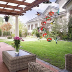 ChimeFeeder | Handcrafted Glass Hummingbird Feeder with Wind Chimes | Elegant Design for Outdoor Serenity 4
