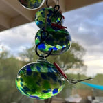 ChimeFeeder | Handcrafted Glass Hummingbird Feeder with Wind Chimes | Elegant Design for Outdoor Serenity 5