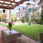 ChimeFeeder | Handcrafted Glass Hummingbird Feeder with Wind Chimes | Elegant Design for Outdoor Serenity 6