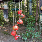 ChimeFeeder | Handcrafted Glass Hummingbird Feeder with Wind Chimes | Elegant Design for Outdoor Serenity 7