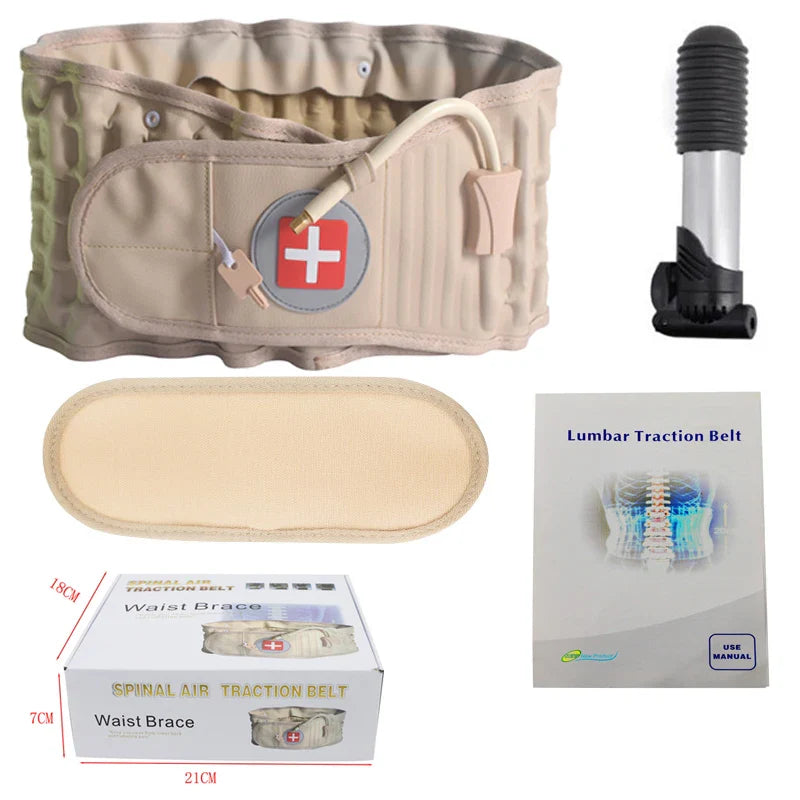 Chiropractic Decompression Belt | Adjustable Air Traction Support for Back Pain Relief 0