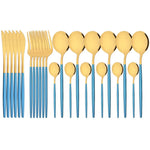 ChopNook | Pink Stainless Steel Flatware Set with Ergonomic Design | Stylish Cutlery for Elegant Dining 4