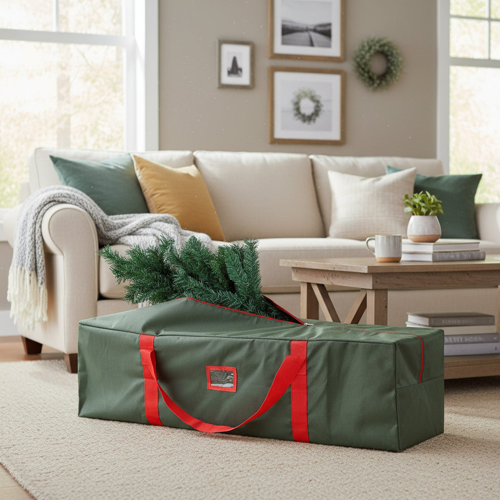 Christmas Tree Storage Bag | Heavy-Duty Waterproof Oxford Case for Easy Holiday Protection 0
