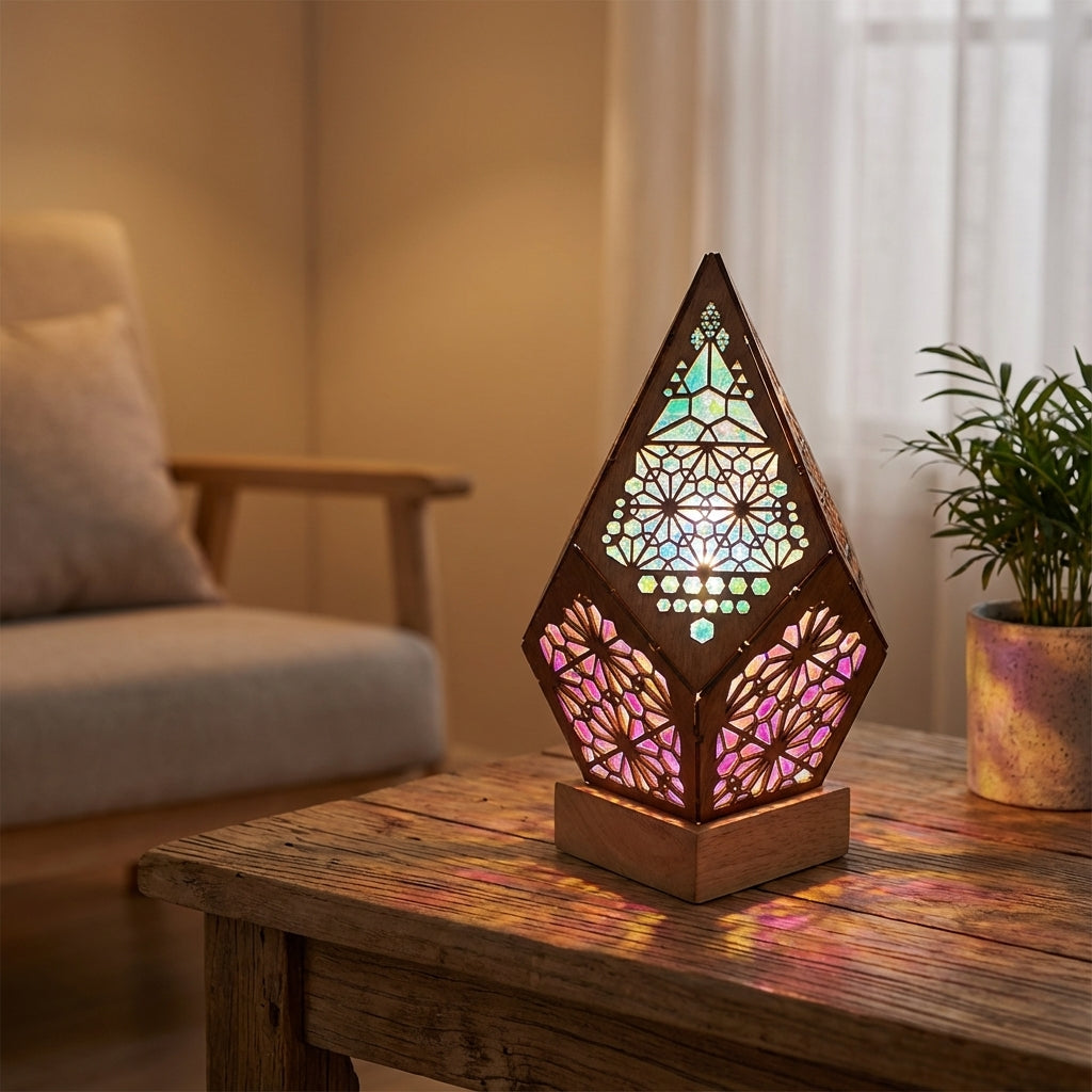 Chromisca | Color Shifting Table Lamp with Retro Design | Mood-Enhancing Ambiance for Any Room 0