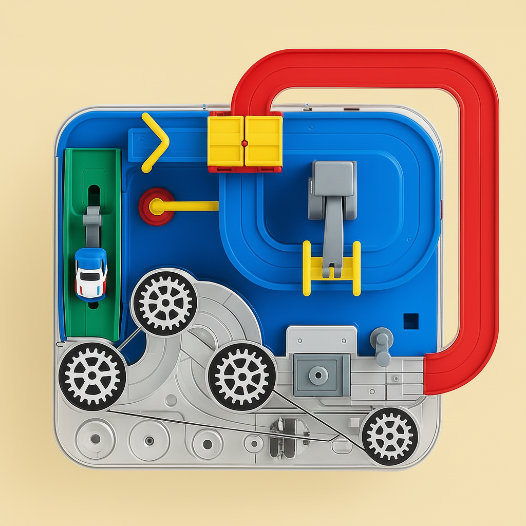 City Adventure | Car Track Toy Puzzle Game with Interactive Features | Engaging Learning Toy for Kids 3+ 6
