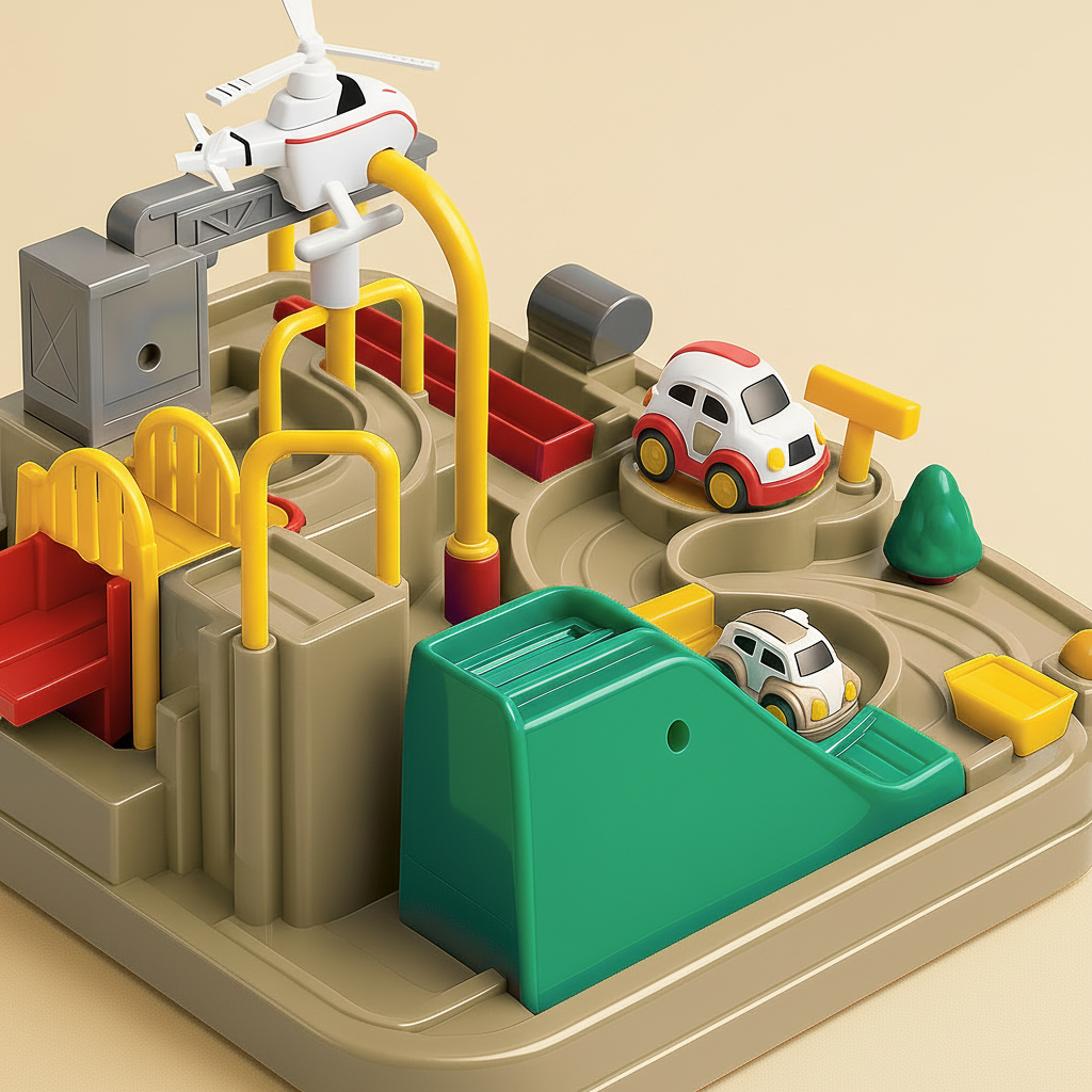 City Adventure | Car Track Toy Puzzle Game with Interactive Features | Engaging Learning Toy for Kids 3+ 8