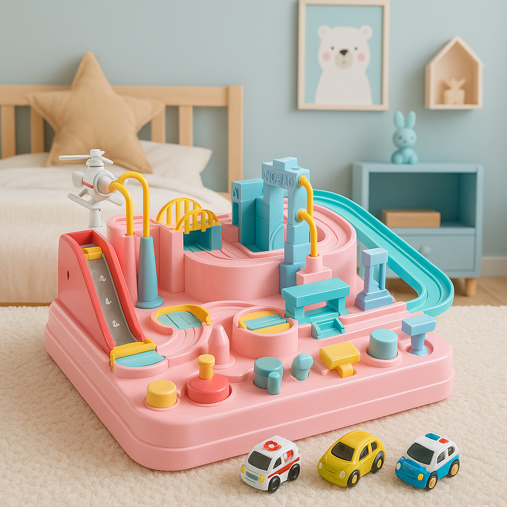 City Adventure | Car Track Toy Puzzle Game with Interactive Features | Engaging Learning Toy for Kids 3+ 9