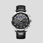 Classic Analog Watch for Men with Moon Phase Indicator | Timeless Design for Any Occasion 2