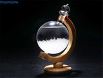 Classic Collection | Weather Barometer Storm Glass with Elegant Wooden Base | Unique Home Decor for Accurate Weather Forecasting 4