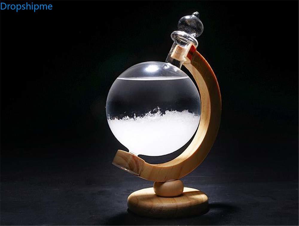Classic Collection | Weather Barometer Storm Glass with Elegant Wooden Base | Unique Home Decor for Accurate Weather Forecasting 4