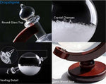 Classic Collection | Weather Barometer Storm Glass with Elegant Wooden Base | Unique Home Decor for Accurate Weather Forecasting 5