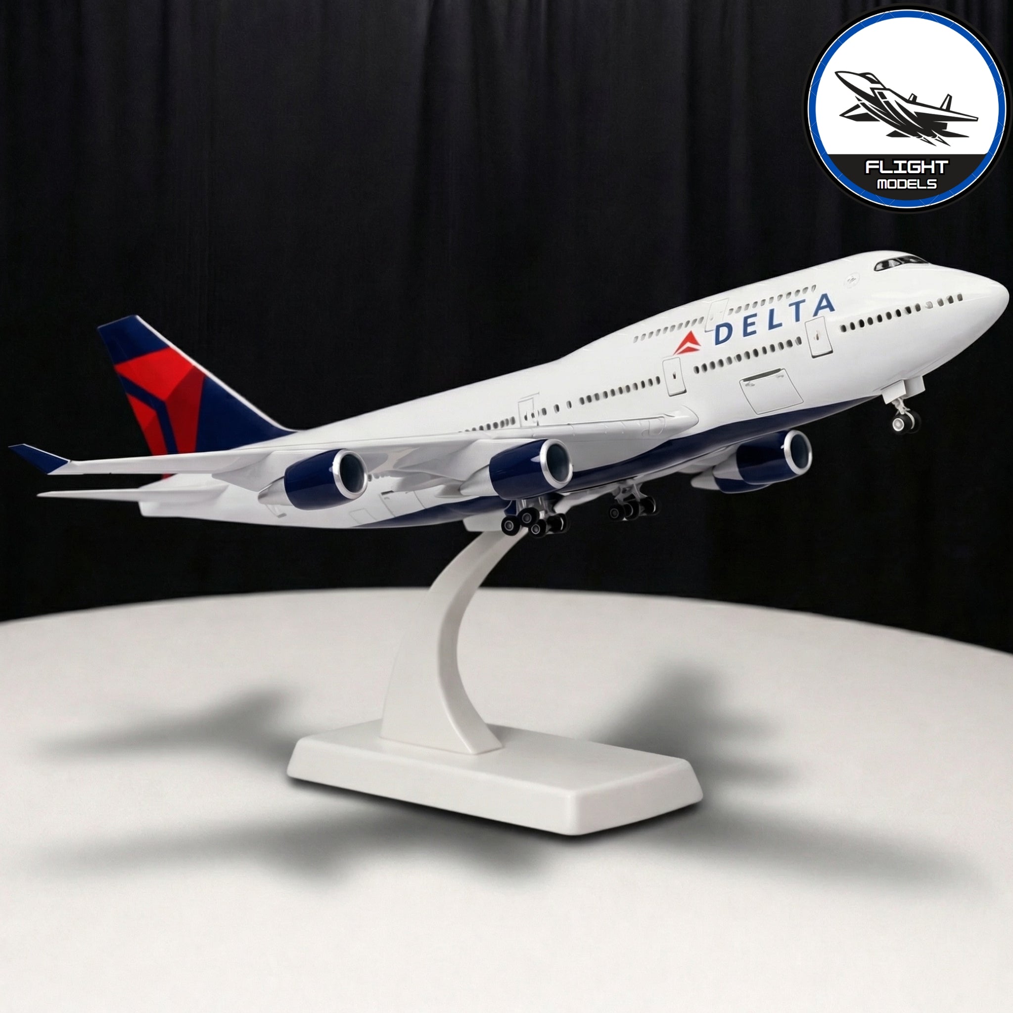 Classic Jumbo Jet Model | Boeing 747 Diecast Aircraft with Display Stand | Perfect for Aviation Collectors 0