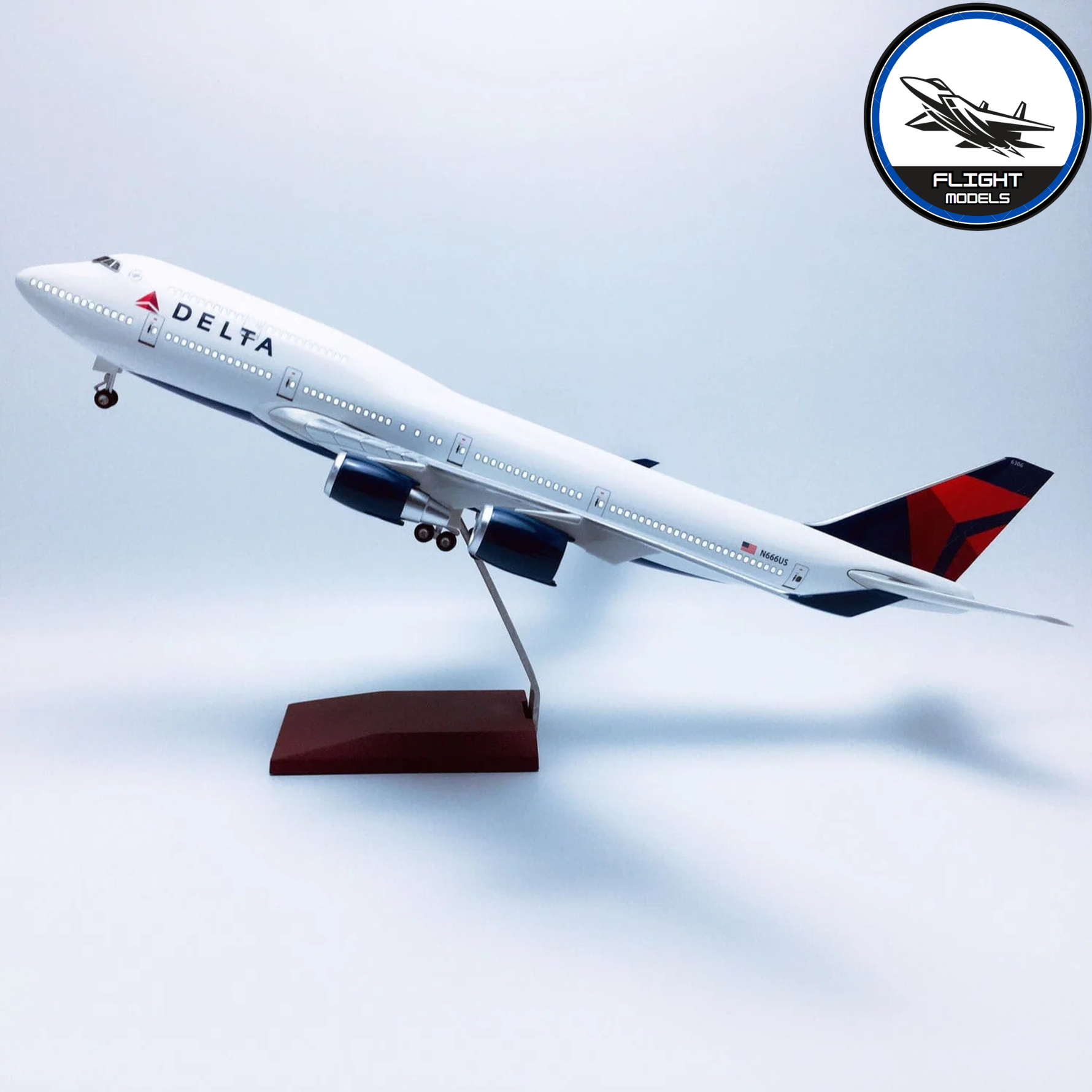 Classic Jumbo Jet Model | Boeing 747 Diecast Aircraft with Display Stand | Perfect for Aviation Collectors 2