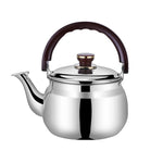Classic Kitchen | Stainless Steel Whistling Kettle with Ergonomic Handle | Durable Design for Safe Pouring 0