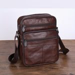 Classic Leather Shoulder Bag | Genuine Cowhide with Adjustable Strap | Versatile Design for Everyday Use 8