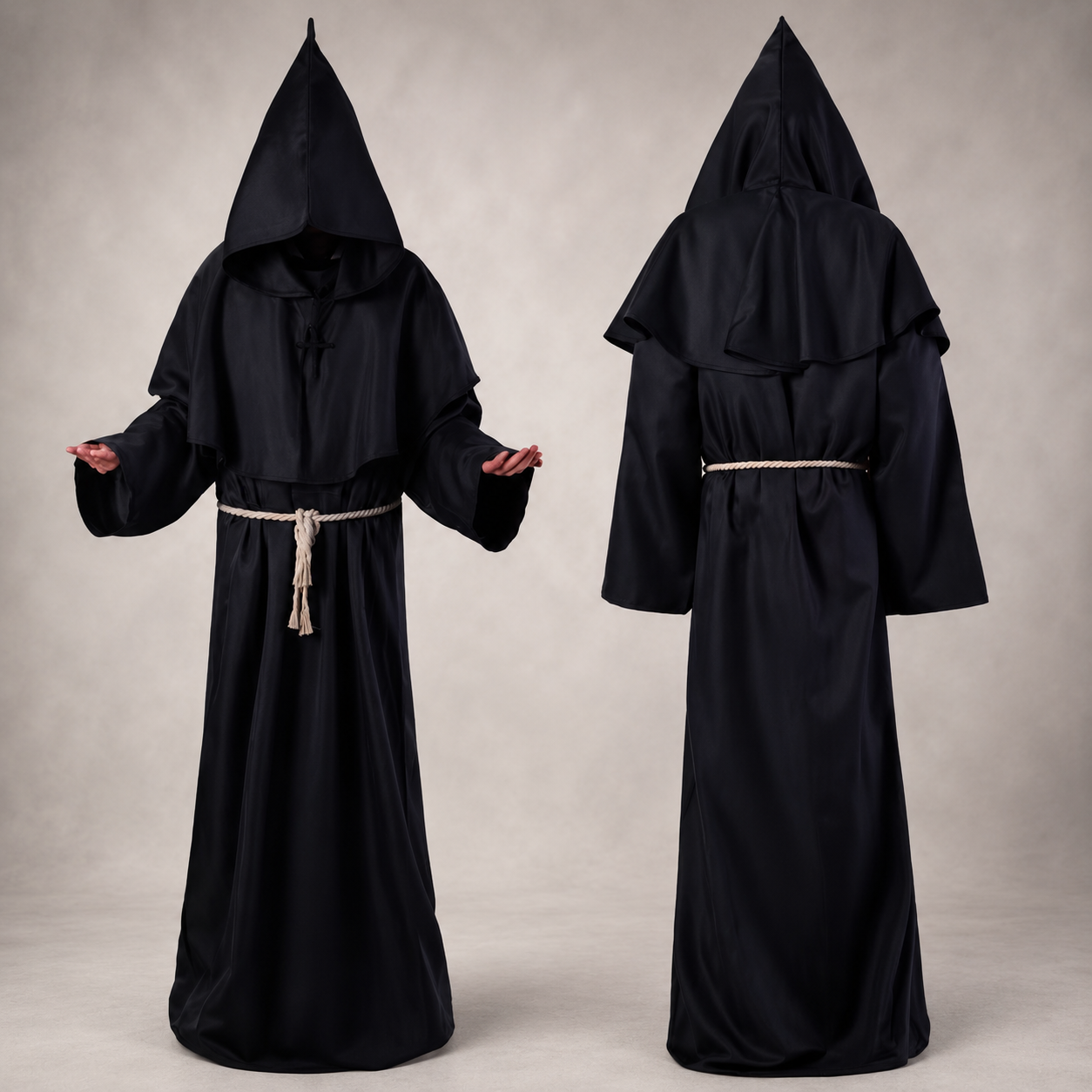 Classic Nun Robe Costume for Women with Full-Length Design | Perfect for Halloween and Themed Events 0