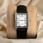 Classic Square | Men's Dress Watch with Roman Numerals & Adjustable Strap | Elegant Timepiece for Any Occasion 0