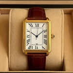 Classic Square | Men's Dress Watch with Roman Numerals & Adjustable Strap | Elegant Timepiece for Any Occasion 8