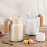 Classic Wooden Handle Carafe with Insulation | Elegant Design for Hot and Cold Drinks 5