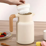 Classic Wooden Handle Carafe with Insulation | Elegant Design for Hot and Cold Drinks 7