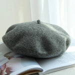 Classic Wool Beret | Stylish Black Beret Hat with Stretchy Fit | Timeless Accessory for Winter Warmth 7