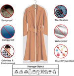 Clear Garment Storage Bags | Durable PEVA Material with Full-Length Zipper | 12-Pack for Dust and Moisture Protection 8