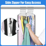 Clear Gusseted Garment Covers | 3-Pack Storage Bags with Side Zipper for Dust-Free Clothing 6
