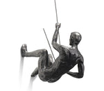 Climbing Figure Wall Sculpture with Handcrafted Resin & Iron Wire | Modern Industrial Decor for Inspiration 10