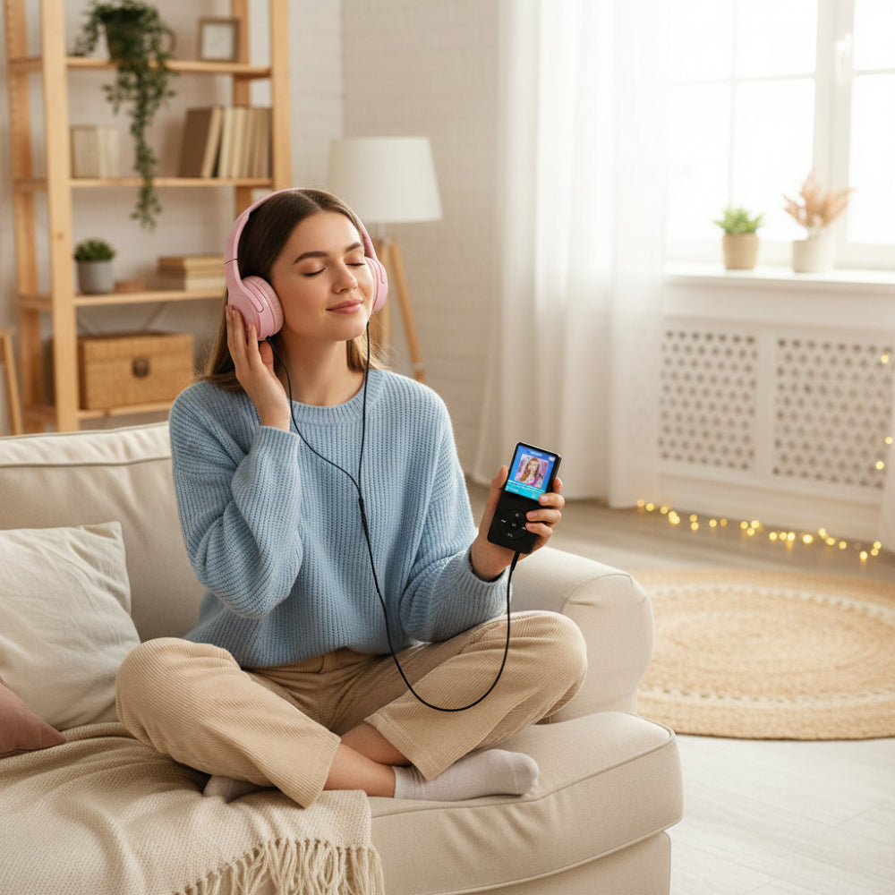 Clip-On Portable MP3 Player with USB Rechargeable Battery | Lightweight Design for Music On-the-Go 0