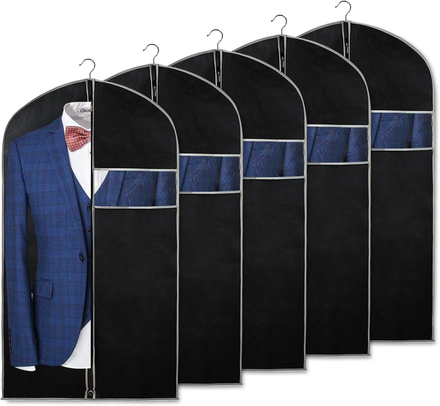 Clothing Storage Covers | Breathable Garment Cover Set with Clear Window | Durable Protection for Travel and Seasonal Use 0