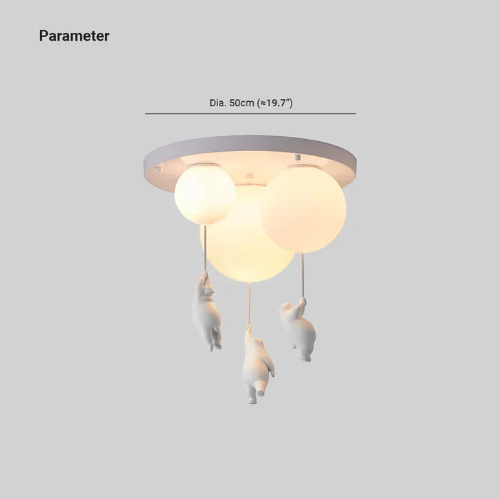 CloudBear | Children's Ceiling Lamp with Unique Bear & Balloon Design | Playful Lighting for Enchanting Spaces 8