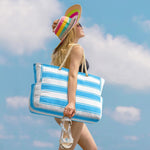 Coastal Adventure | Oversized Beach Tote with Waterproof Design | Spacious & Lightweight for All Your Essentials 4