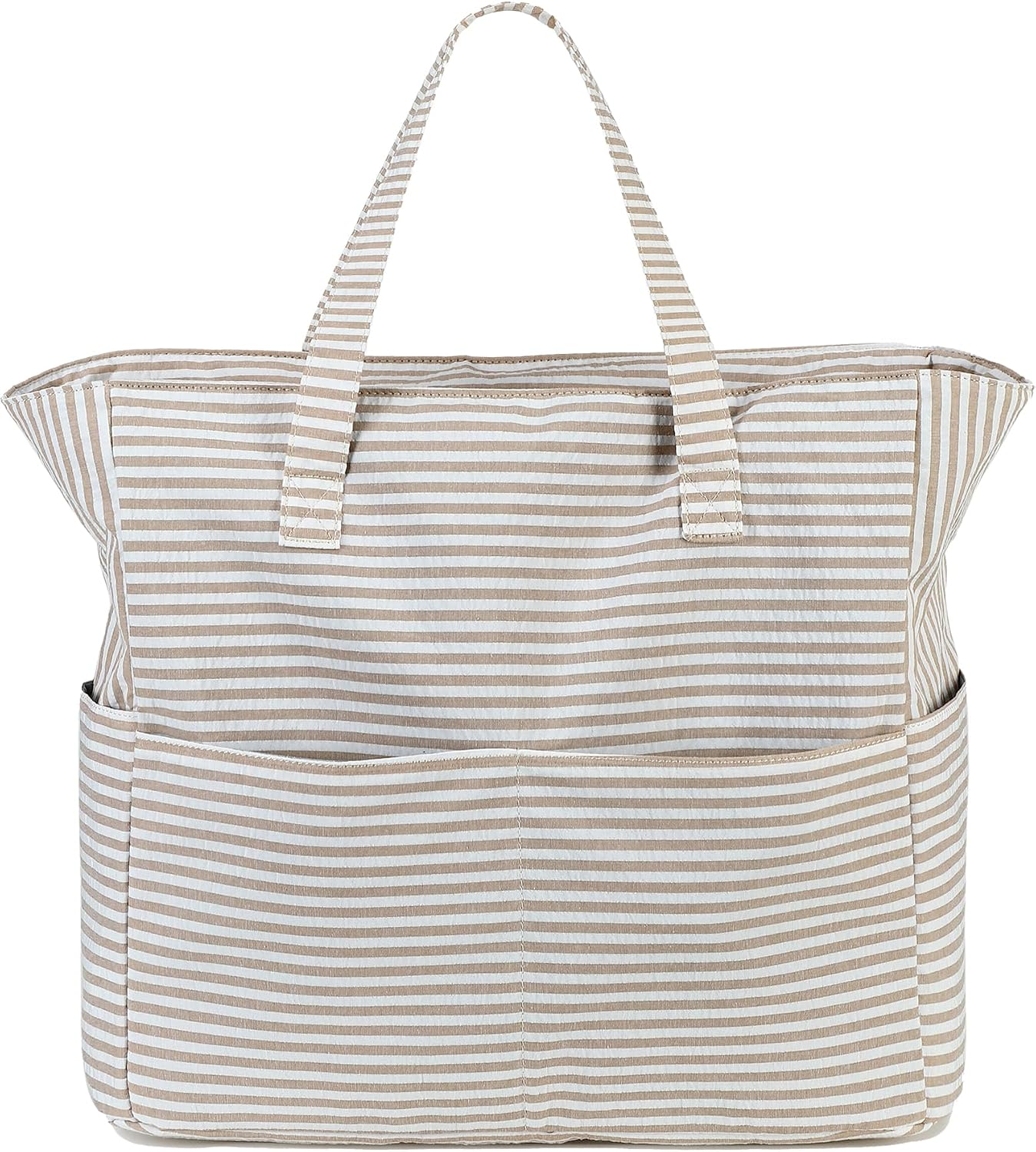 Coastal Collection | Large Beach Tote Bag with Waterproof Pocket & Zipper | Versatile for Travel and Gym 19
