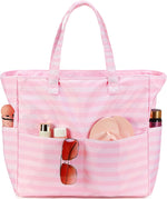 Coastal Collection | Large Beach Tote Bag with Waterproof Pocket & Zipper | Versatile for Travel and Gym 21