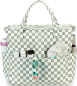 Coastal Collection | Large Beach Tote Bag with Waterproof Pocket & Zipper | Versatile for Travel and Gym 24