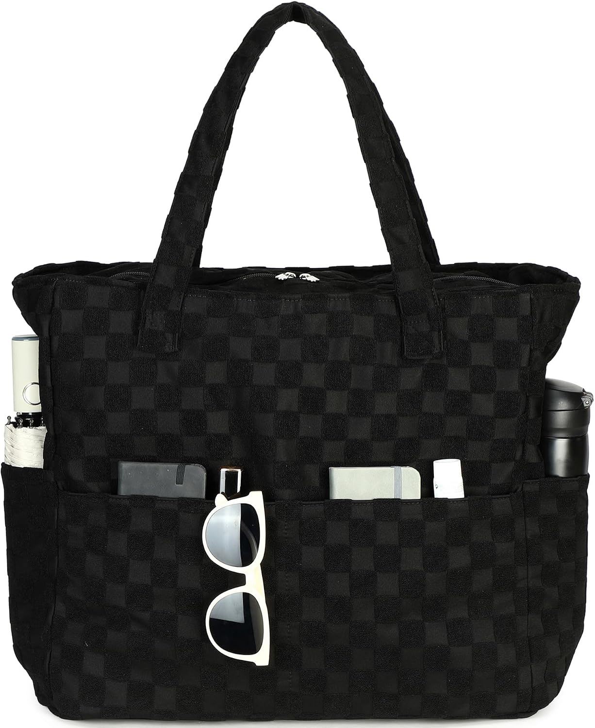 Coastal Collection | Large Beach Tote Bag with Waterproof Pocket & Zipper | Versatile for Travel and Gym 25