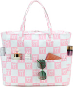 Coastal Collection | Large Beach Tote Bag with Waterproof Pocket & Zipper | Versatile for Travel and Gym 26
