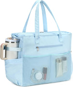 Coastal Collection | Large Beach Tote Bag with Waterproof Pocket & Zipper | Versatile for Travel and Gym 30