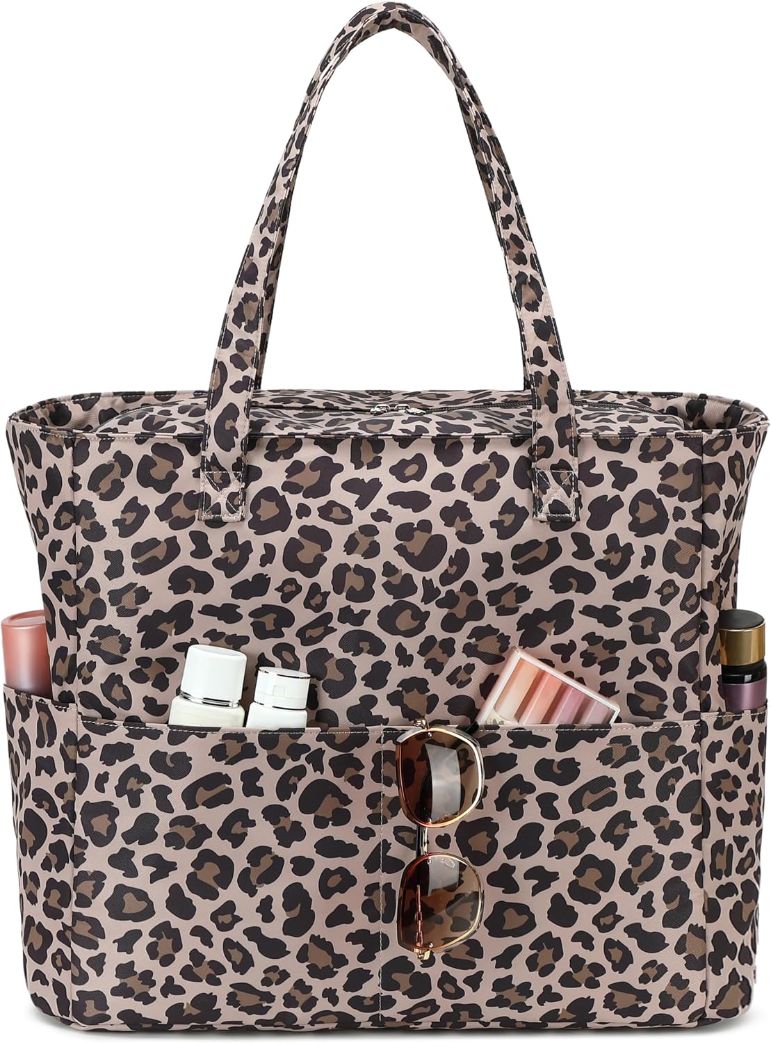 Coastal Collection | Large Beach Tote Bag with Waterproof Pocket & Zipper | Versatile for Travel and Gym 31