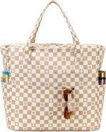 Coastal Collection | Large Beach Tote Bag with Waterproof Pocket & Zipper | Versatile for Travel and Gym 33