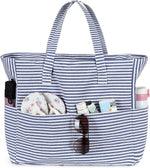 Coastal Collection | Large Beach Tote Bag with Waterproof Pocket & Zipper | Versatile for Travel and Gym 39