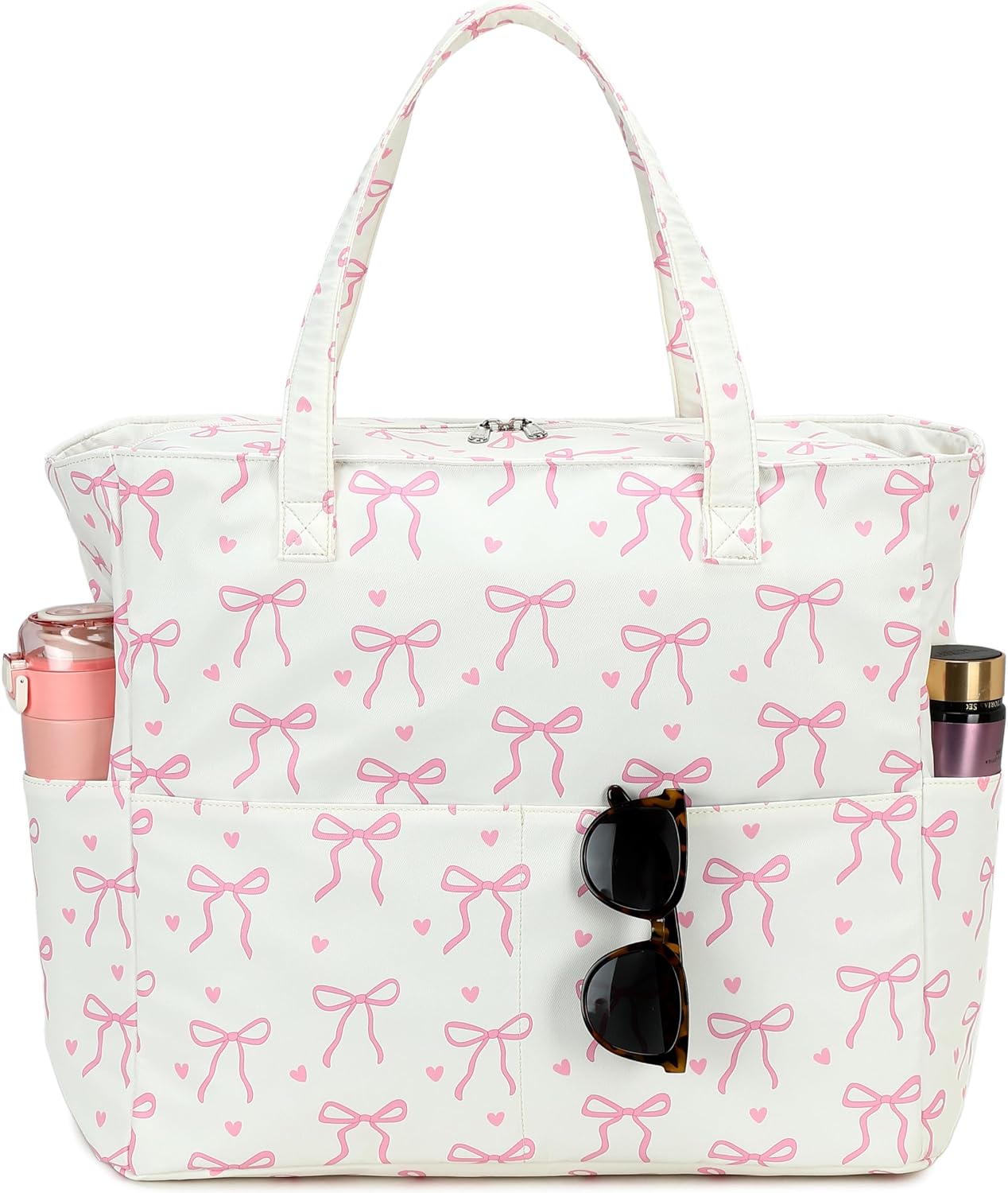 Coastal Collection | Large Beach Tote Bag with Waterproof Pocket & Zipper | Versatile for Travel and Gym 40