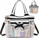 Coastal Collection | Large Beach Tote Bag with Waterproof Pocket & Zipper | Versatile for Travel and Gym 47