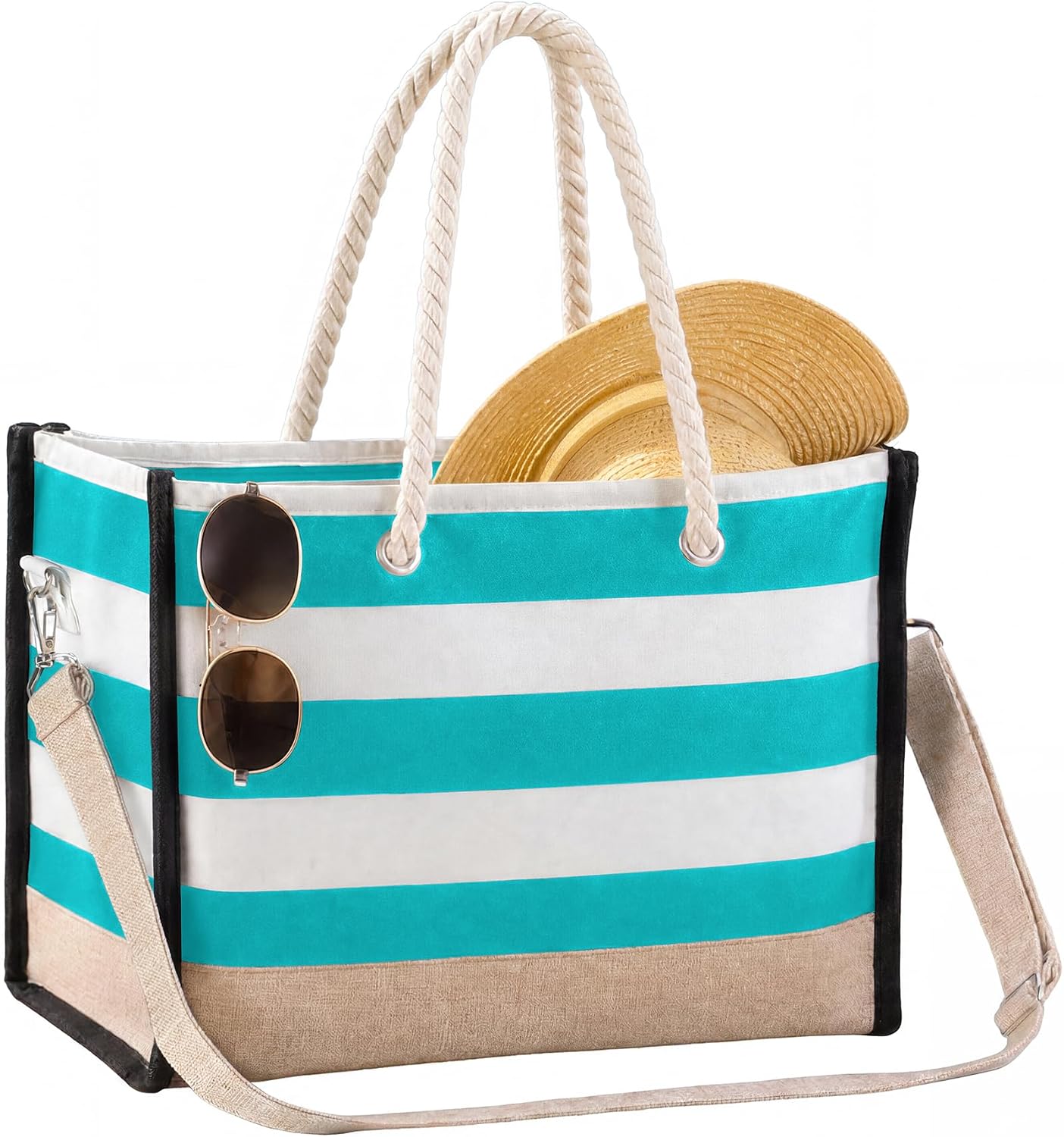 Coastal Escape | Large Waterproof Beach Tote Bag with Sandproof Design for Organized Outdoor Fun 6