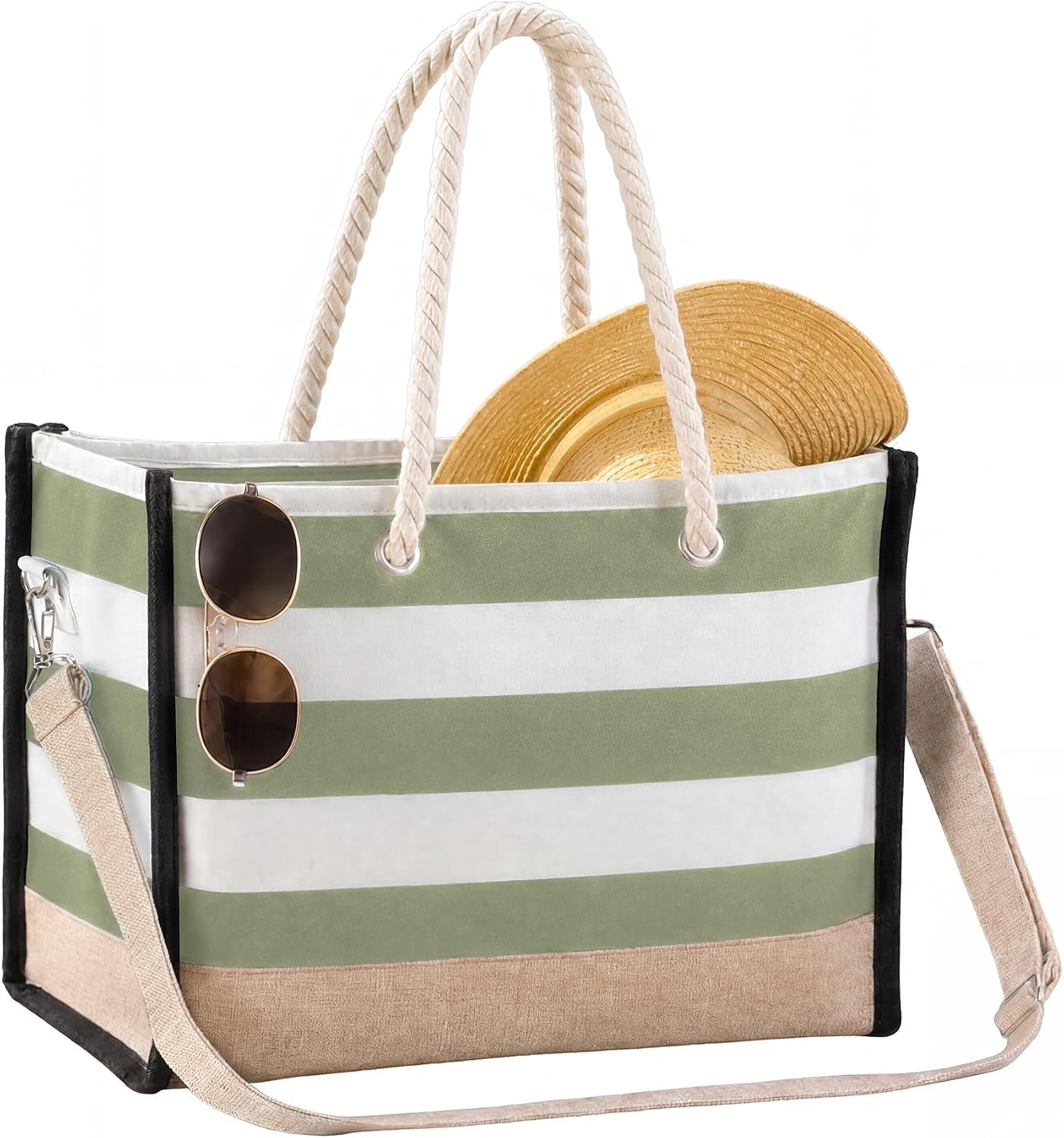Coastal Escape | Large Waterproof Beach Tote Bag with Sandproof Design for Organized Outdoor Fun 8