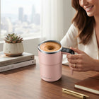 Self Stirring Coffee Mug with Temperature Display, Rechargeable Self Stirring Mug, Automatic Mixing Coffee Cup